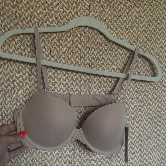 NEW SKIMS Fits Everybody Push Up Bra Clay NWT - Picture 3 of 4